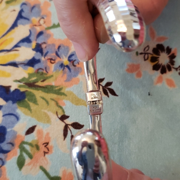 Sterling Silver Hinged Cuff - Picture 3 of 6